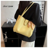Autumn PU Leather Shoulder Bag for Women Large Capacity Tote Bags