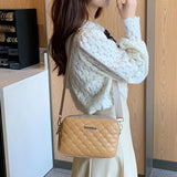 Autumn Messenger Bags Printing PU Leather Shoulder Crossbody Bag for Women