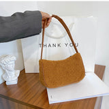 Square Woolen Tote Bag for Women