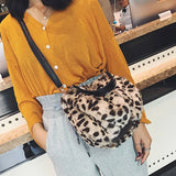 Plush Bucket Handbag Small Bag for Party