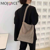 Plush Fluffy Fur Shoulder Bag Large Capacity Girls School Tote for Travel Work