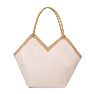 Autumn/Winter Caulus Lattice Tote Bag Women's Shoulder Bag