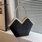 Autumn/Winter Caulus Lattice Tote Bag Women's Shoulder Bag
