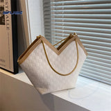 Autumn/Winter Caulus Lattice Tote Bag Women's Shoulder Bag