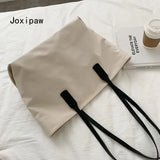Large Capacity Shoulder Bag Vintage Solid Handbag