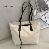 Large Capacity Shoulder Bag Vintage Solid Handbag