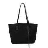Large Capacity Shoulder Bag Vintage Solid Handbag