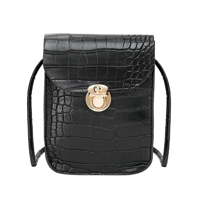 Crocodile Pattern Lock Female Bag - Autumn/Winter Version