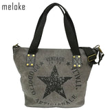 Vintage Canvas Shoulder Bag Women Travel Tote Multifunctional Bolsos