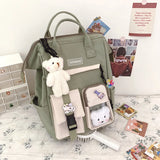 Waterproof High School Backpack for Girls Student Travel Rucksack
