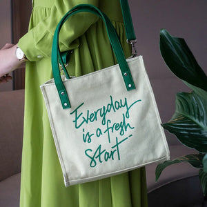 Women's Canvas Tote Bag Niche Shoulder Handbag