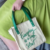 Women's Canvas Tote Bag Niche Shoulder Handbag