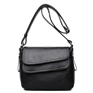 Large Capacity Leather Crossbody Bag for Summer