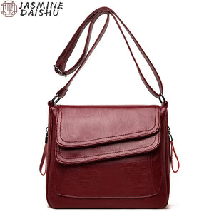 Large Capacity Leather Crossbody Bag for Summer