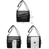 Large Capacity Leather Crossbody Bag for Summer