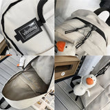 Women Nylon Backpack Anti Theft Travel Backpacks College Rucksack