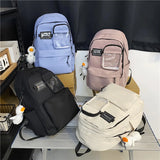 Women Nylon Backpack Anti Theft Travel Backpacks College Rucksack