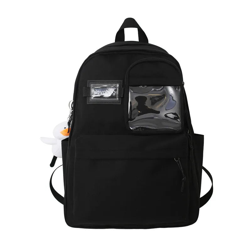Women Nylon Backpack Anti Theft Travel Backpacks College Rucksack