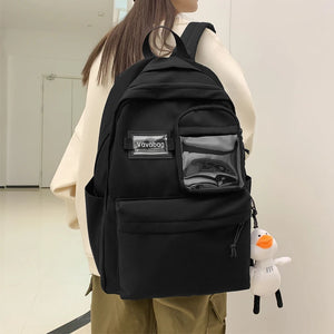 Women Nylon Backpack Anti Theft Travel Backpacks College Rucksack