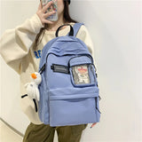 Women Nylon Backpack Anti Theft Travel Backpacks College Rucksack