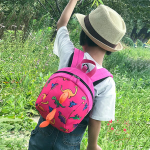 Children Dinosaur Print Backpack Kids Kindergarten SchoolBag