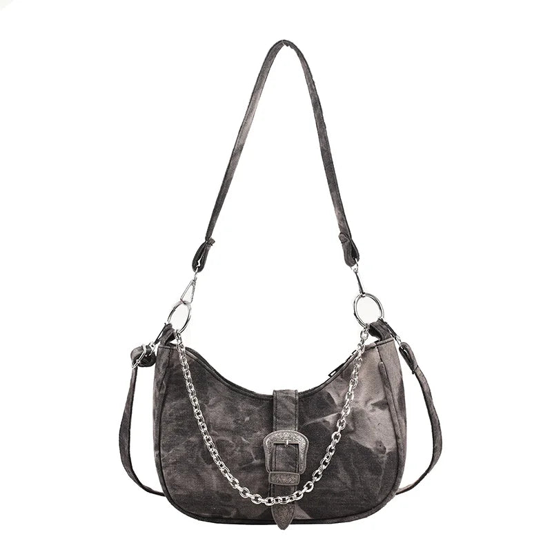 Denim Armpit Bags for Women Purses and Handbags