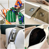 Canvas Crossbody Bag Women Large Capacity Messenger Bag