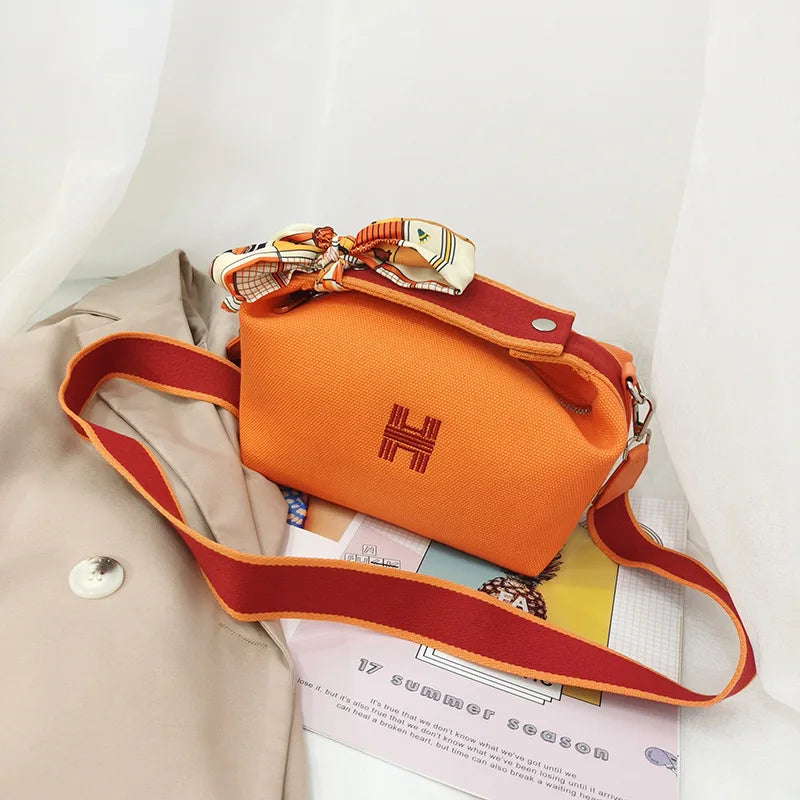 Canvas Crossbody Bag Women Large Capacity Messenger Bag