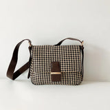 Women Lattice Shoulder Crossbody Bag Portable Clutch Tide