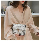 Small Square Crossbody Bag Casual Solid Color Wild Crossbody Bags