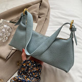 Women Soft PU Leather Axillary Bags Shoulder Bags Brown Crossbody Bags