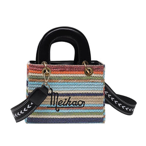 Straw Bags for Women High Purses and Handbags Shoulder Bag Bohemian Crossbody Ba