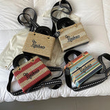 Straw Bags for Women High Purses and Handbags Shoulder Bag Bohemian Crossbody Ba