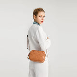 Women Braided Shoulder Bag Mini Woven Flap Phone Bag