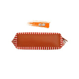 Canvas Striped Women's Bag with Tassel Chain