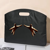 Briefcase File Bag Business Handbag 3D Series Pattern Conference Tablet Bag