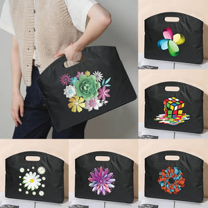 Briefcase File Bag Business Handbag 3D Series Pattern Conference Tablet Bag