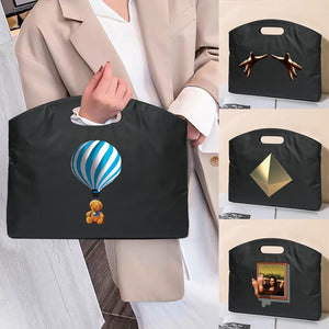 Large Capacity Business Laptop Protection Case 3D Printed Nylon Handbags