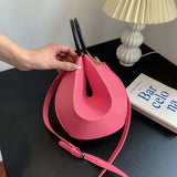 Bucket Shape Women Shoulder Bags Tote Messenge Bag Leather Crossbody Bag