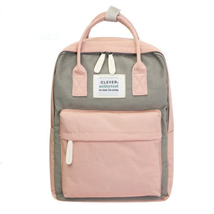 Canvas Women Backpack School Bag for College 15inch Laptop Back Packs