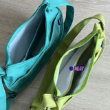 Canvas Messenger Bag Solid Handbags Shoulder Underarm Youth Crossbody Bag