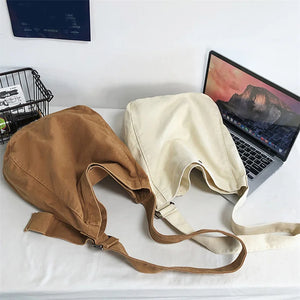 Canvas Crossbody Shoulder Bag Unisex Casual Messenger Bag