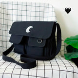 Canvas Diagonal Cross Bags Youth Casual Large Capacity Shoulder Bag