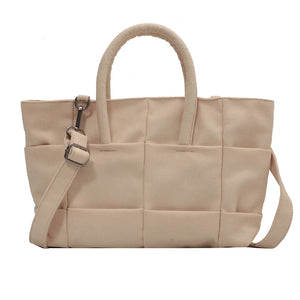 Canvas Women Shoulder Bag Travel Outside Shopping Bag Leisure Tote