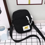 Canvas Crossbody Bag Small Shoulder Handbag Solid Phone Bag Zipper Purse