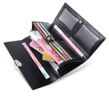 Capacity Leather Women Wallets Long Purse Ladies Clutch Real Leather Wall
