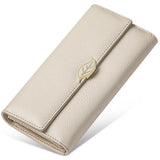 Capacity Leather Women Wallets Long Purse Ladies Clutch Real Leather Wall