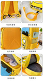 Cartoon Bus Patterns Polyester Children School Bag Waterproof Backpack