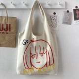 Korea Style Fruit Print Tote Bag Purse Handbag Eco-Friendly Canvas