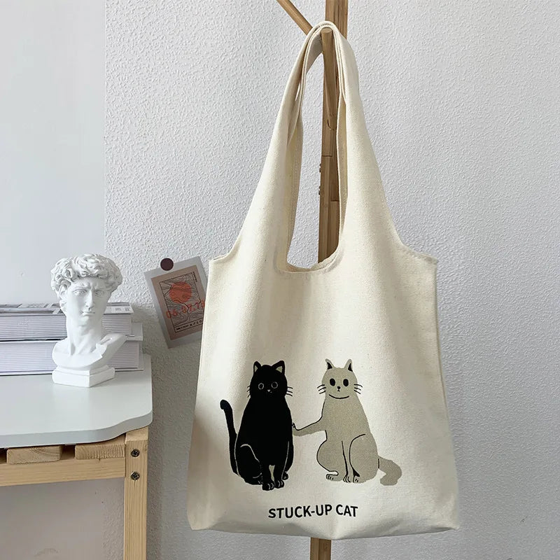Korea Style Fruit Print Tote Bag Purse Handbag Eco-Friendly Canvas